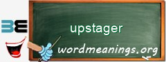 WordMeaning blackboard for upstager